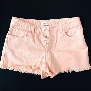 Pink denim shorts from forever 21 size 27